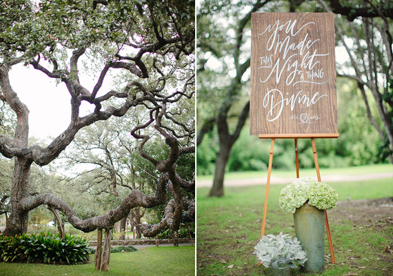 Hand lettered wedding signage | Photo by The Nichols | Read more - https://www.100layercake.com/blog/?p=67856