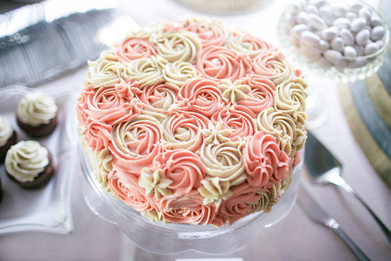 Pink and white wedding cake  | Photo by Grover Photographers | Read more - https://www.100layercake.com/blog/?p=67779