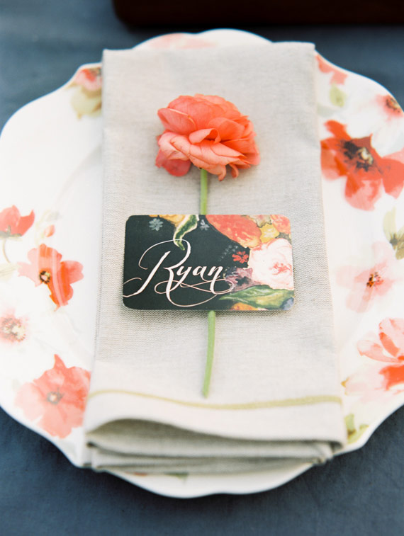 Poppy and pink floral wedding inspiration | Photo by Whitney Neal | Read more - https://www.100layercake.com/blog/?p=68228