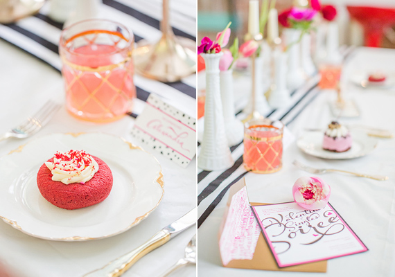 Valentines day cocktail party | Photo by Aly Carroll Photography | Read more - https://www.100layercake.com/blog/?p=68363