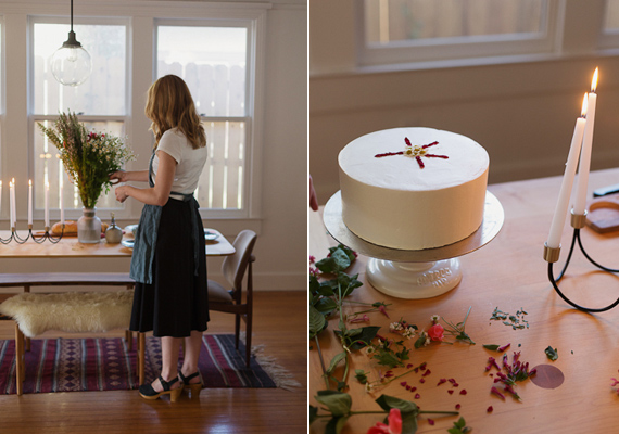 Romantic Valentines dinner at home | Photo by Apryl Ann Photography | Read more - https://www.100layercake.com/blog/?p=68485