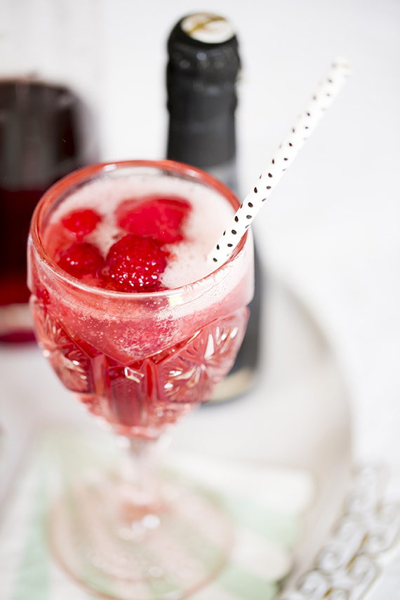 Champagne sorbet float recipe Champagne cocktail 100 Layer Cake