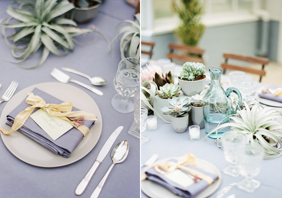  Pastel succulent wedding inspiration | Photo by Apryl Ann Photography | Read more -  https://www.100layercake.com/blog/?p=75163