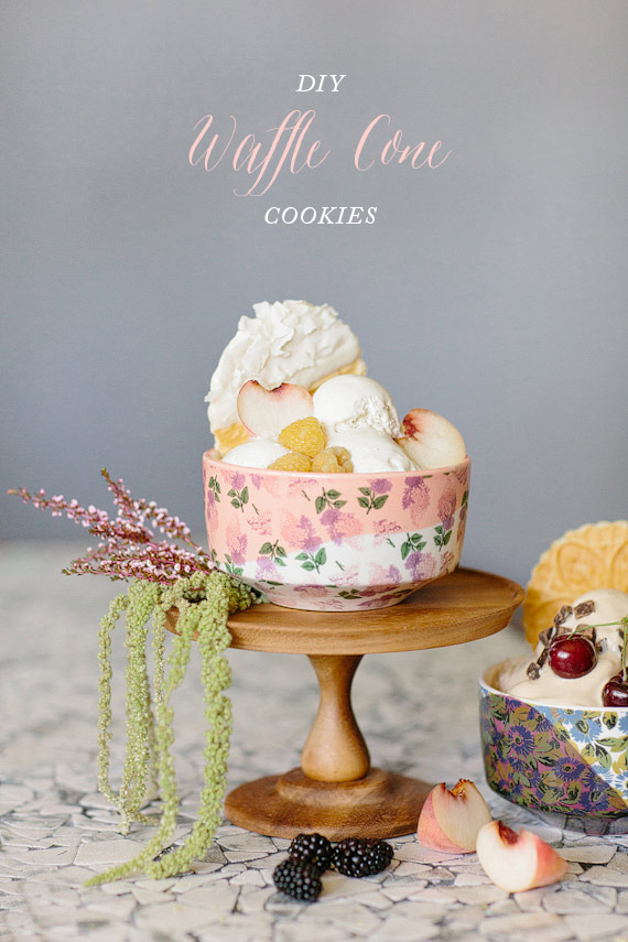 Waffle cone cookies and ice cream Dessert recipe 100 Layer Cake