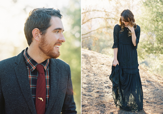 Romantic Griffith Park engagement shoot | Photo by Michael Radford Photography | Read more - https://www.100layercake.com/blog/?p=85180