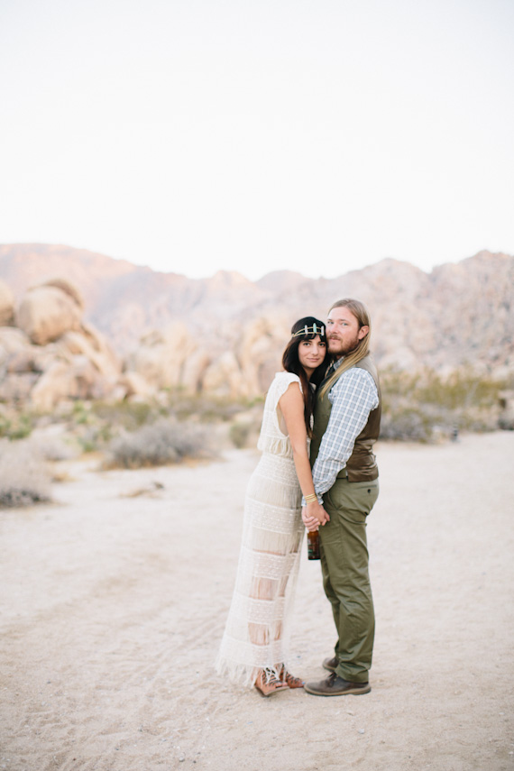Intimate 29 palms desert wedding | Photo by Rad And In Love | Read more - https://www.100layercake.com/blog/?p=84927 