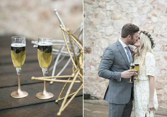 Black white and gold wedding ideas | Photo by Amber Lynn Photo| Read more -  https://www.100layercake.com/blog/wp-content/uploads/2015/02/Black-white-gold-wedding-ideas-1.jpg