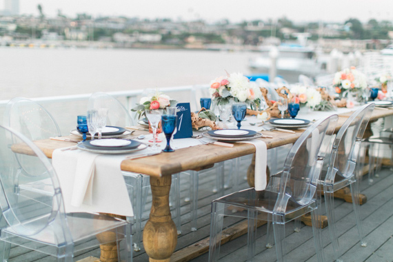 Modern nautical wedding | Photo by Troy Grover Photographers | Read more - https://www.100layercake.com/blog/wp-content/uploads/2015/03/Modern-nautical-wedding