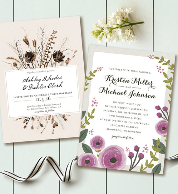 Wedding trends Minted wedding invitations 100 Layer Cake