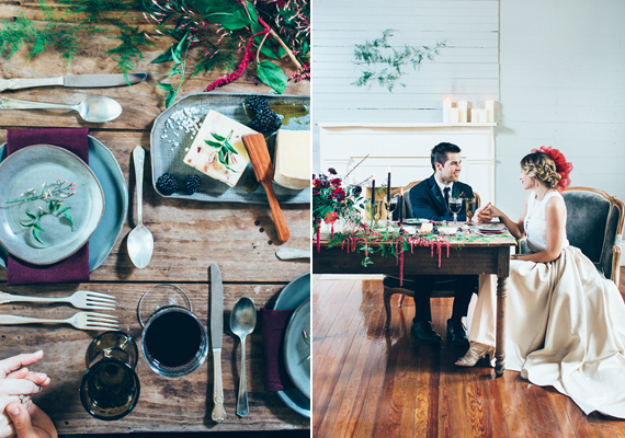 Moody spring wedding inspiration | Photo by Five For Love Photography | Read more -  https://www.100layercake.com/blog/wp-content/uploads/2015/04/moody-spring-wedding-inspiration
