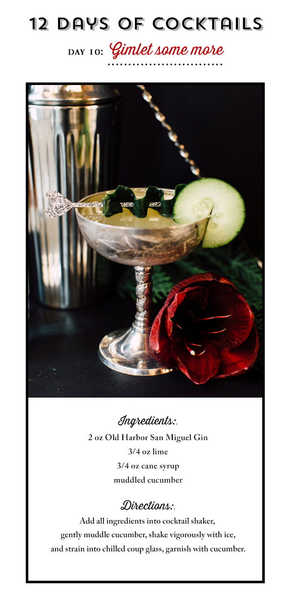 Gimlet cocktail recipe Holiday cocktail recipe 100 Layer Cake