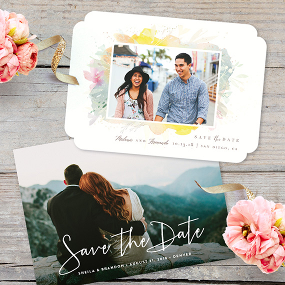 Save the Dates from Minted Wedding stationery 100 Layer Cake