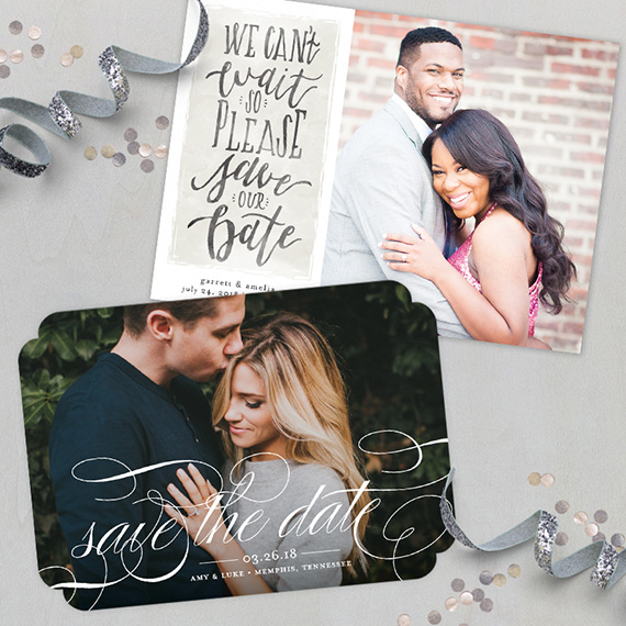 Save the Dates from Minted Wedding stationery 100 Layer Cake