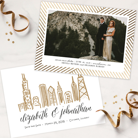 Save the Dates from Minted Wedding stationery 100 Layer Cake