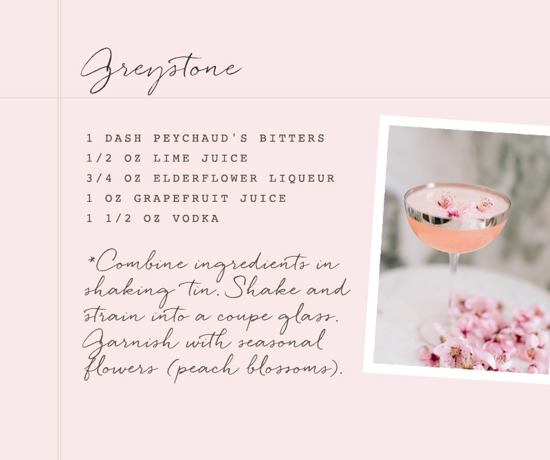 Greystone spring cocktail