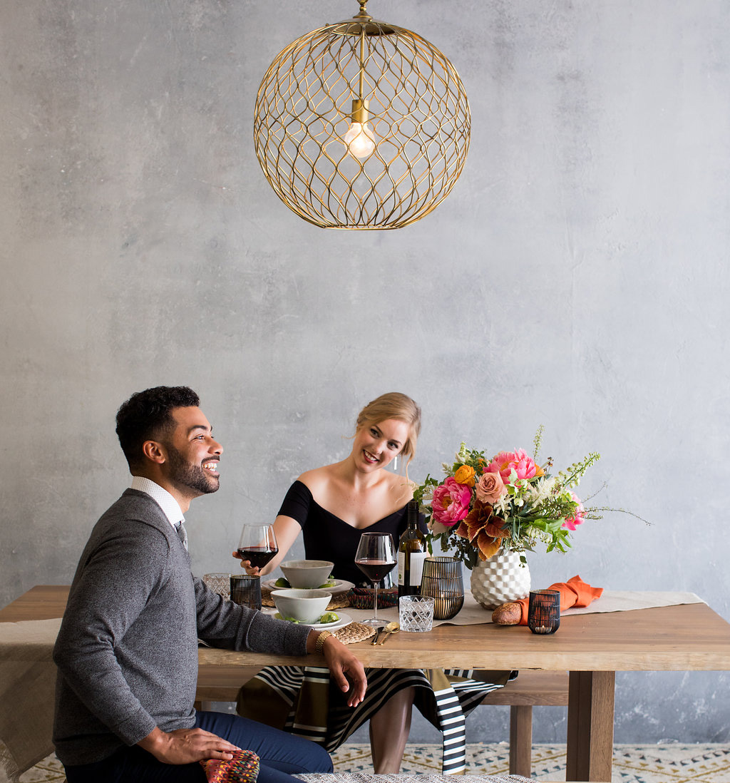 An intimate fall anniversary dinner with Crate and Barrel - 100 Layer Cake