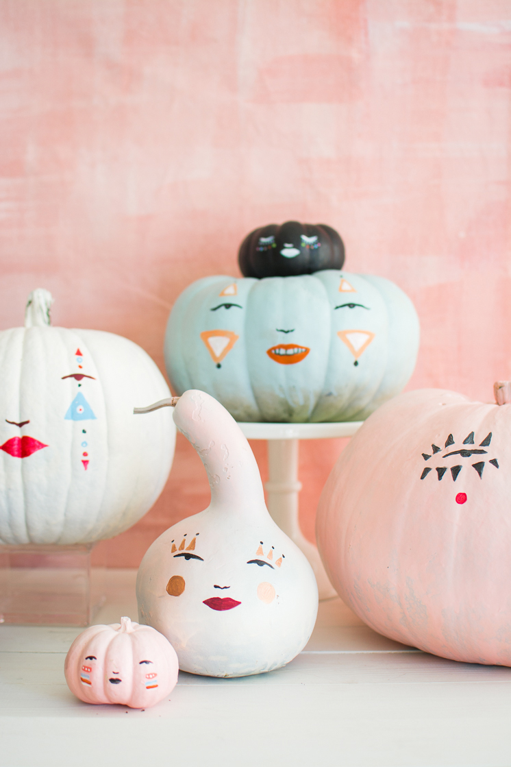 DIY pastel pumpkins
