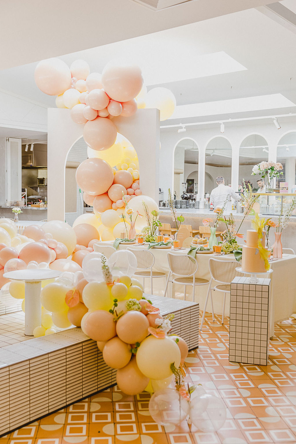 A spring bridal shower with sorbet and citrus hues
