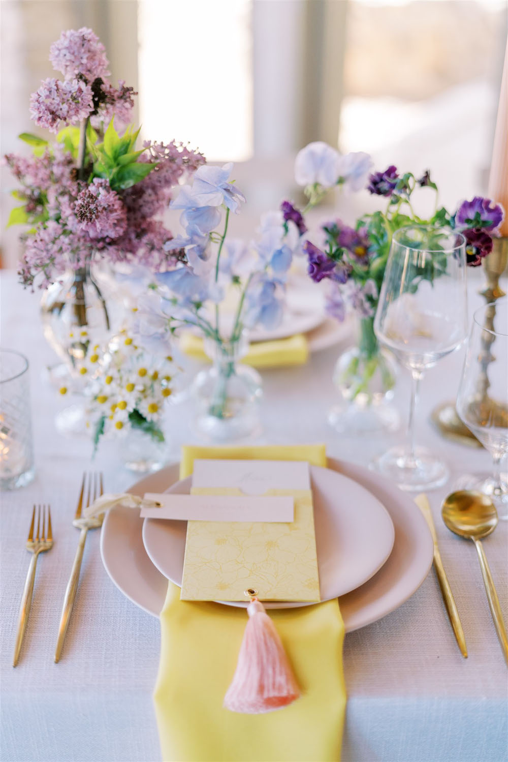 Romantic spring pastel wedding