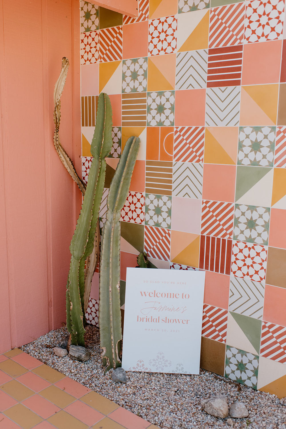 Desert bridal shower at a stunning Airbnb in Morongo Valley