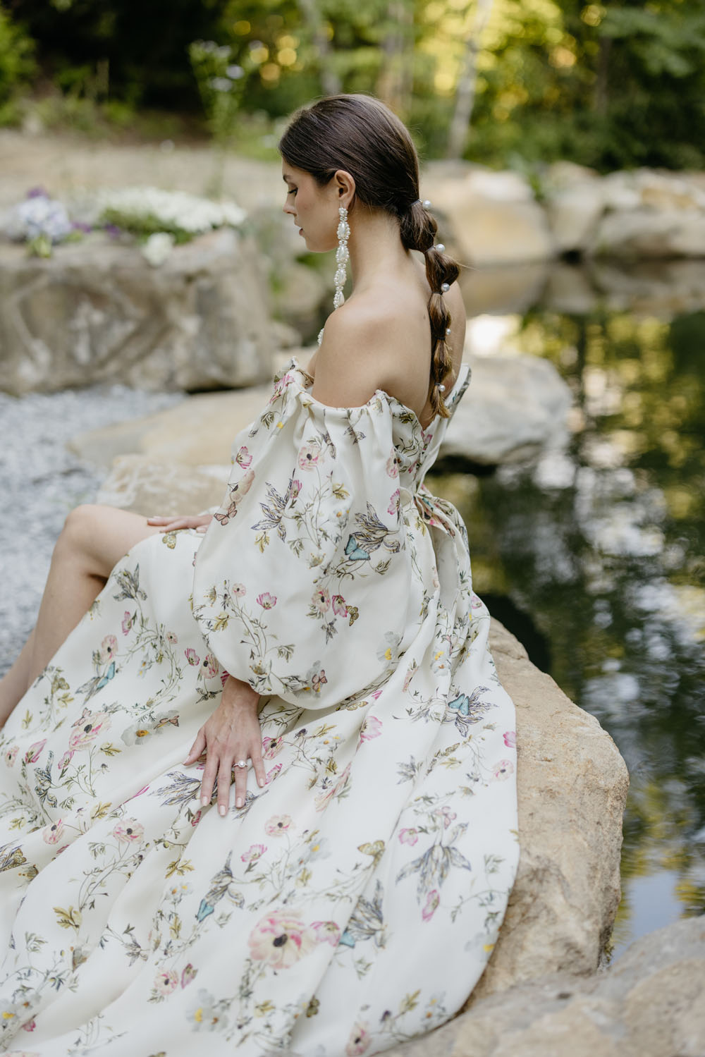 Idées de mariage de montagne d'été de luxe avec une robe à fleurs