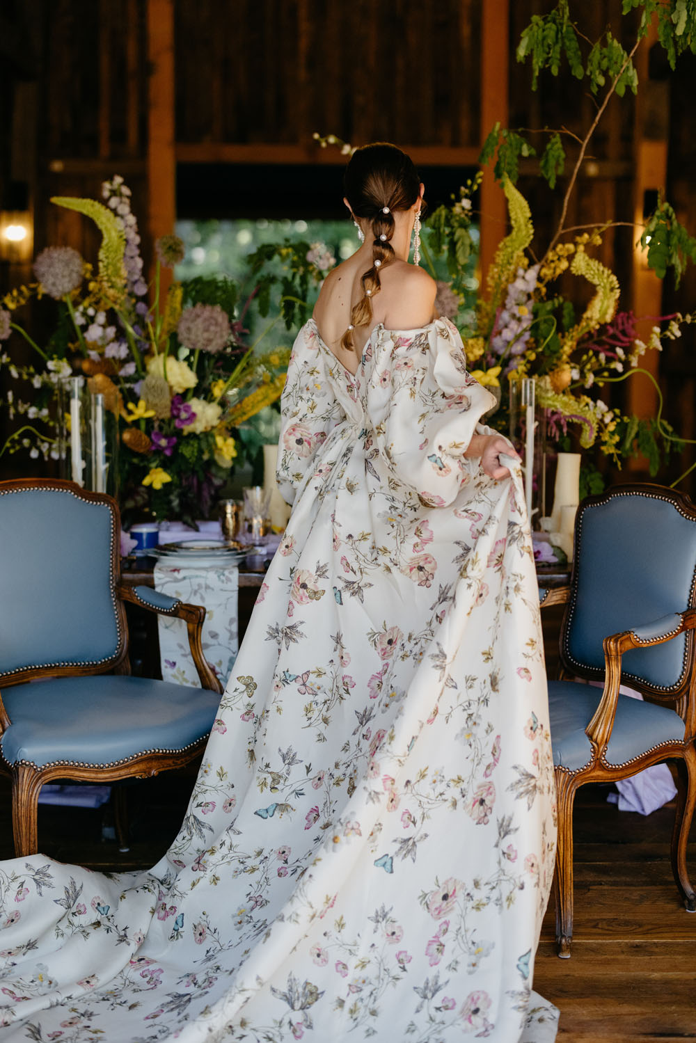 Idées de mariage de montagne d'été de luxe avec une robe à fleurs