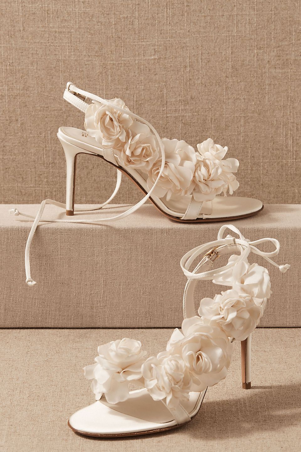 chaussures de mariage de fleurs