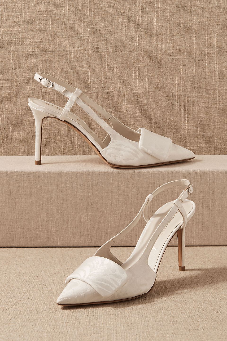 talons de mariage en satin
