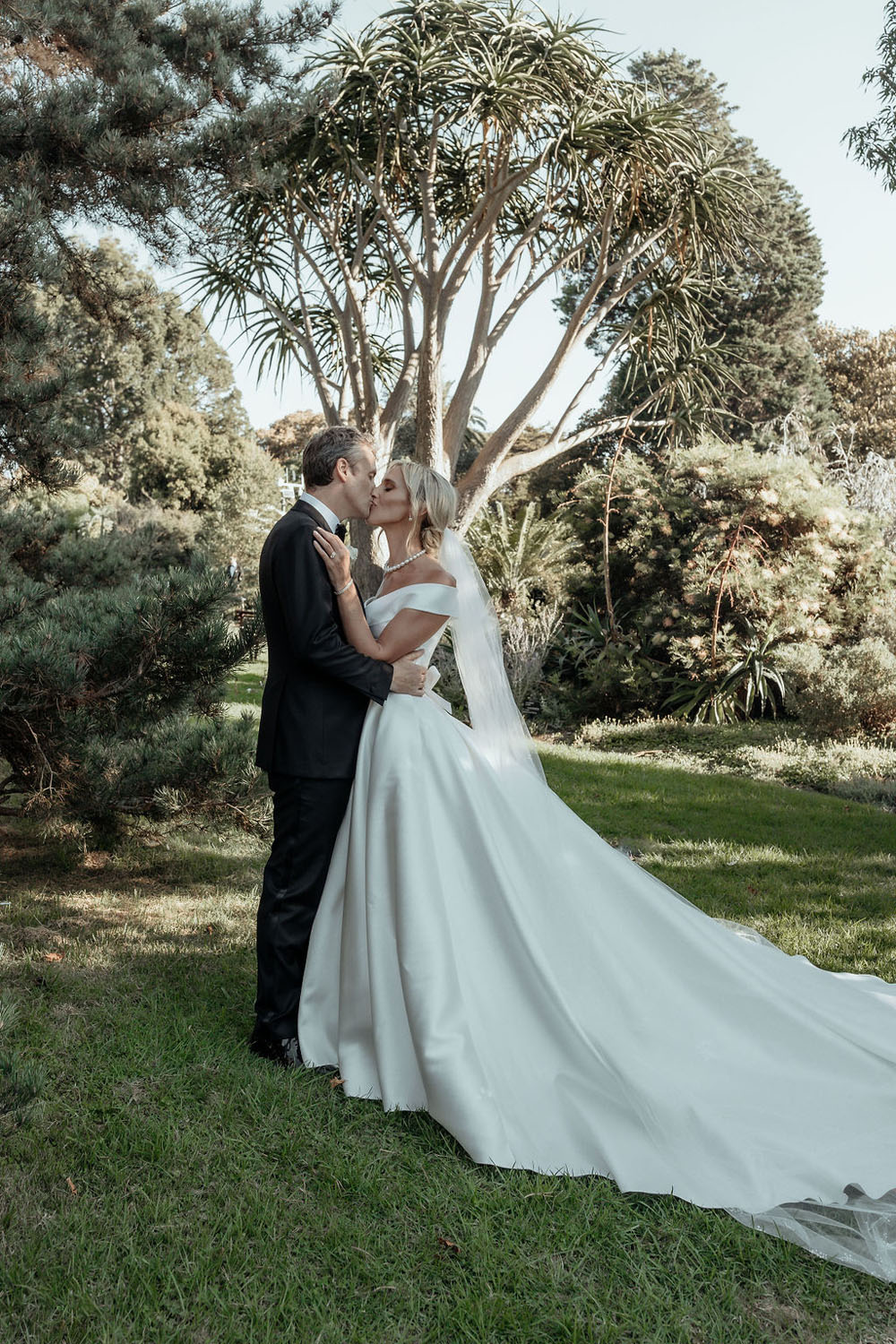 Australian entrepreneur Gretta van Riel’s classic white wedding