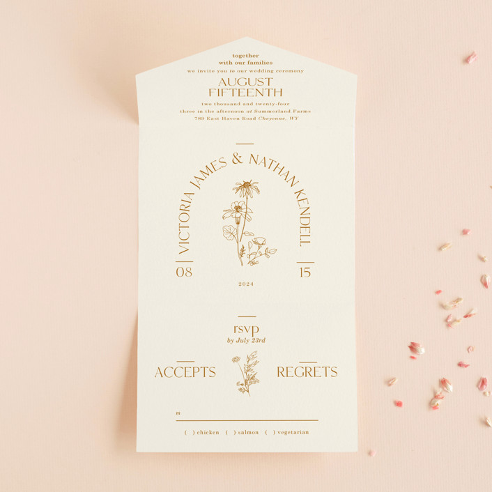 modern wedding invitation