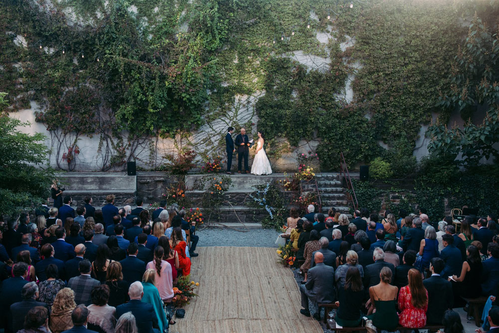 Two architects' design-focused secret garden wedding