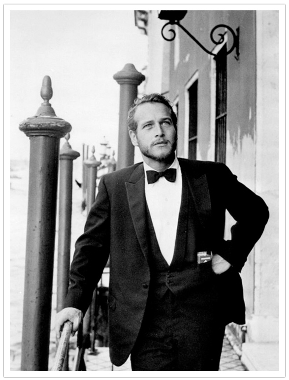 Paul Newman in a tux