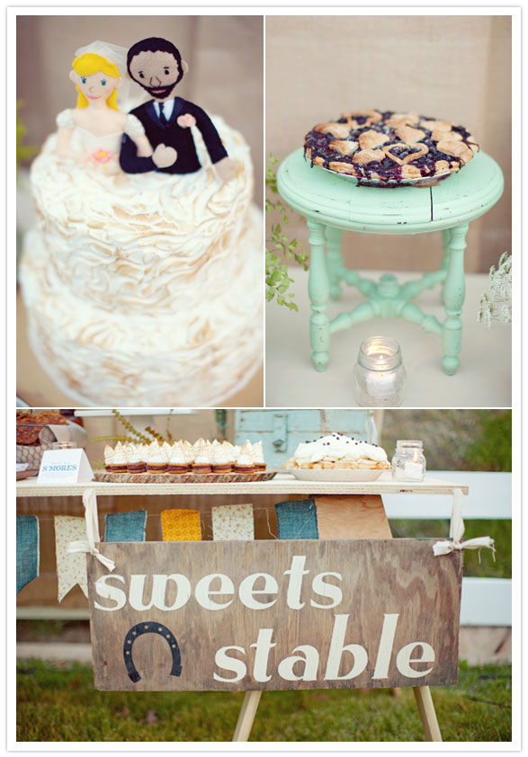 wedding dessert table