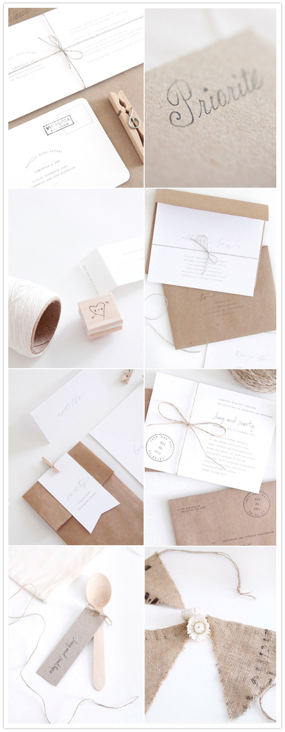 simple wedding invites