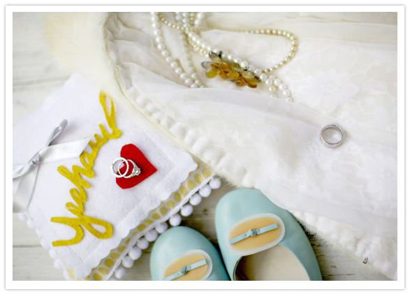 handmade ring bearer pillow