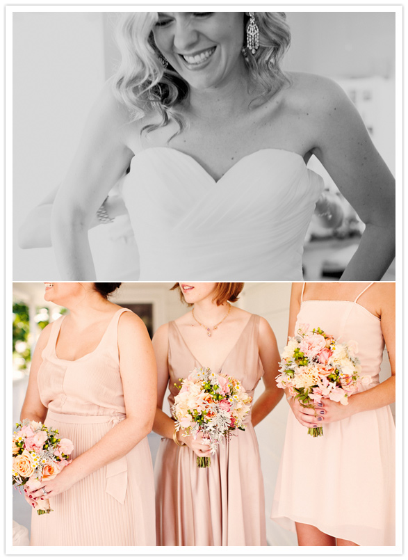 Blush wedding dress