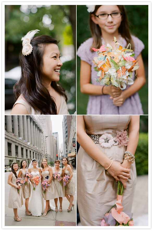 bridesmaids butterfly bouquet 