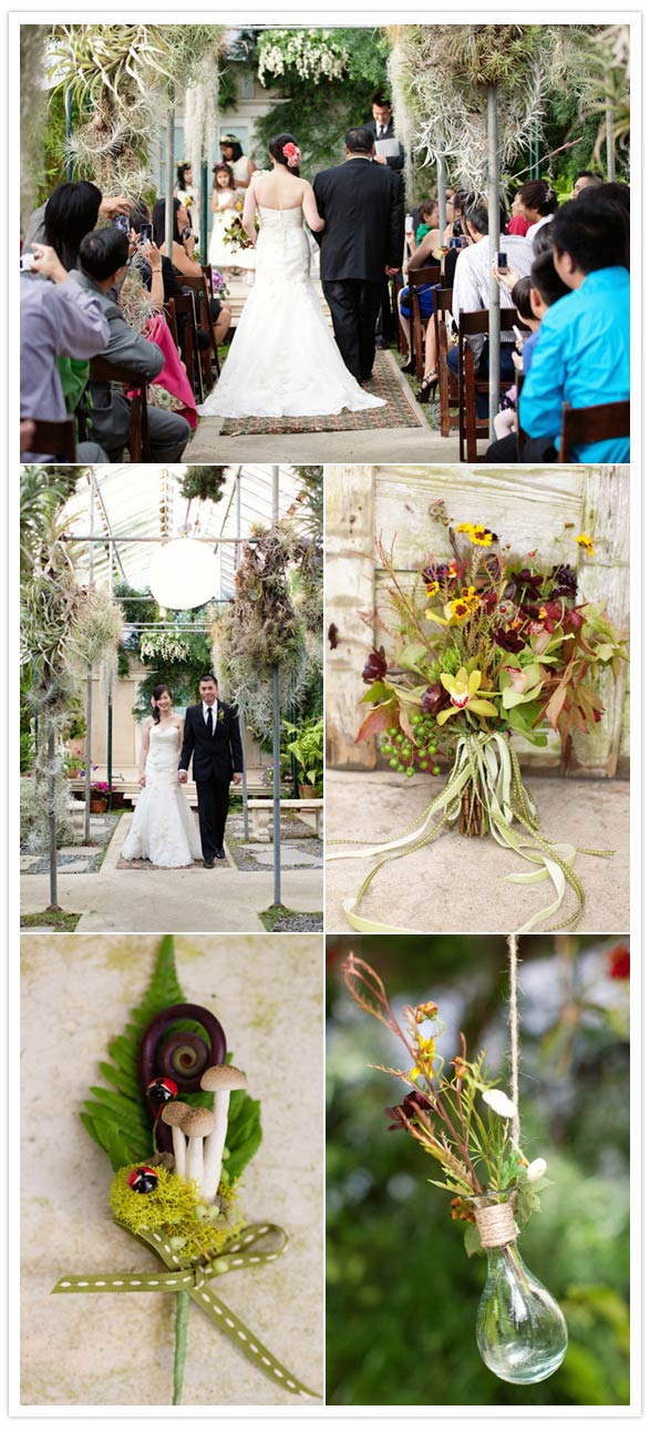 greenhouse wedding ceremony