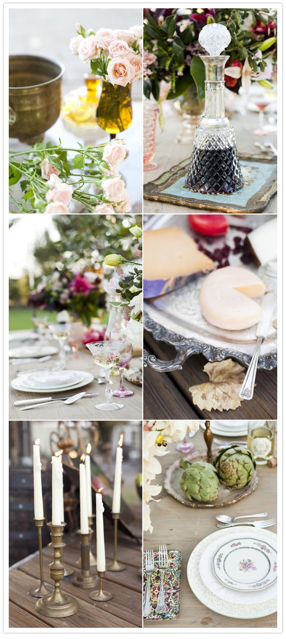 vintage table decor