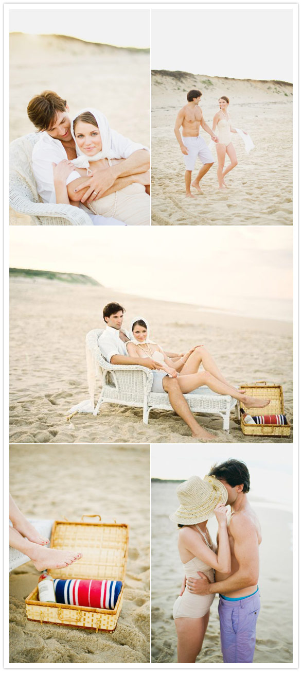 beach engagement shoot