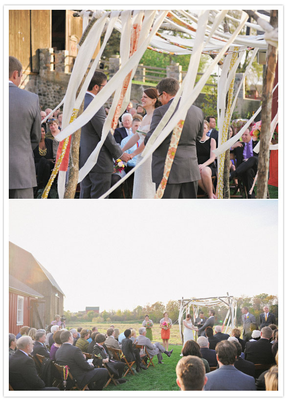 Michigan Farm Wedding Ceremony Decor
