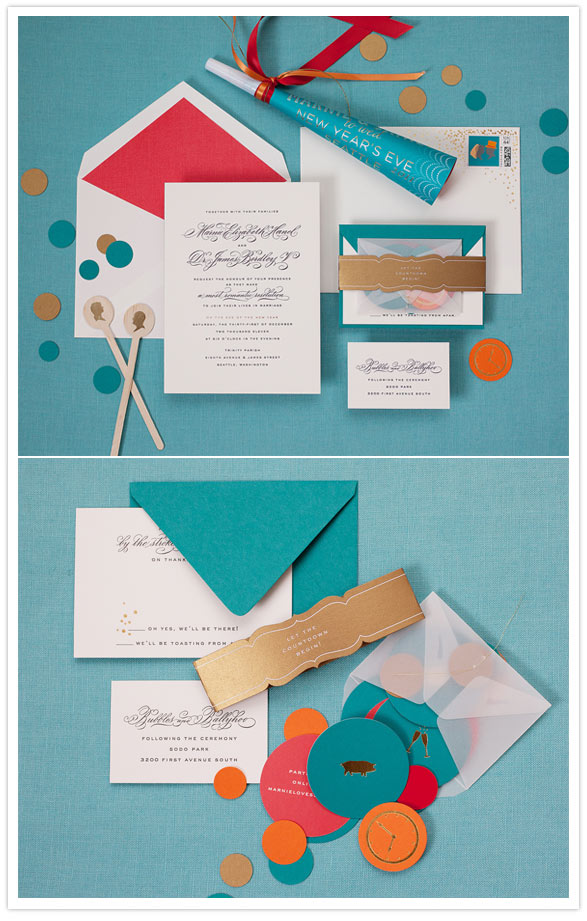 colorful wedding invitations