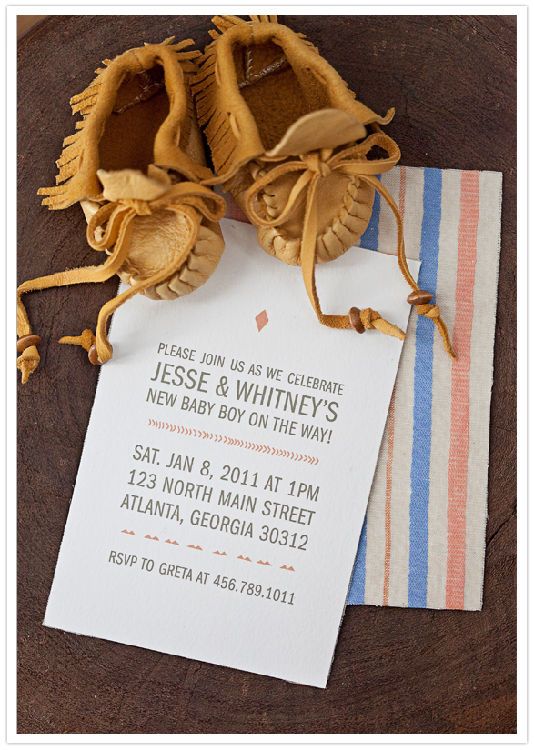 Our Labor of Love modern baby-shower invitations.
