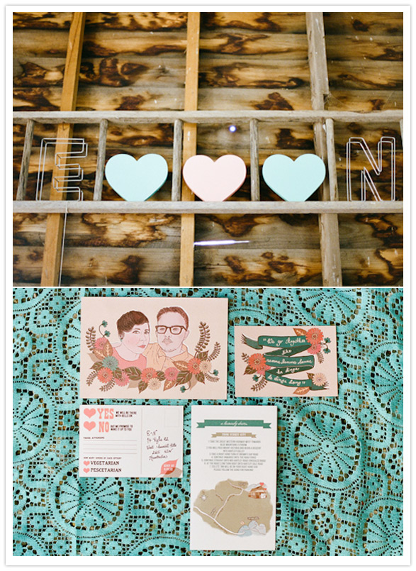 colorful australian wedding