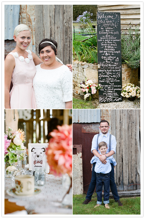 colorful australian wedding