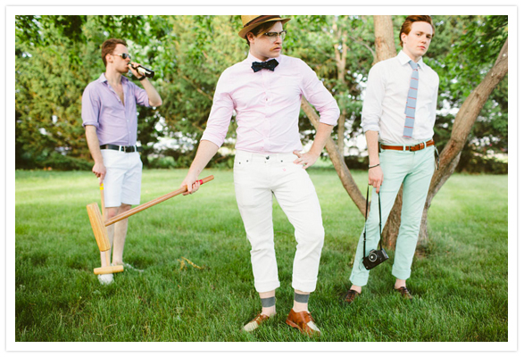 Croquet at a party