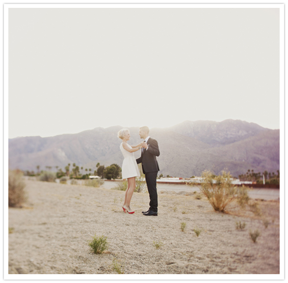 desert wedding photo