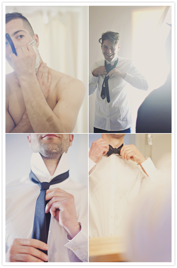 groom's bow tie