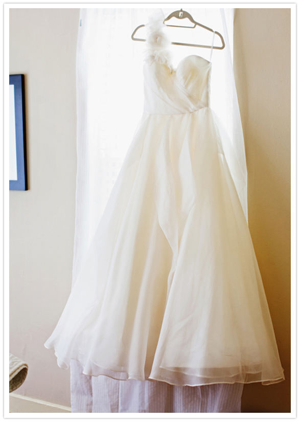 decorative one shoulder wedding dress