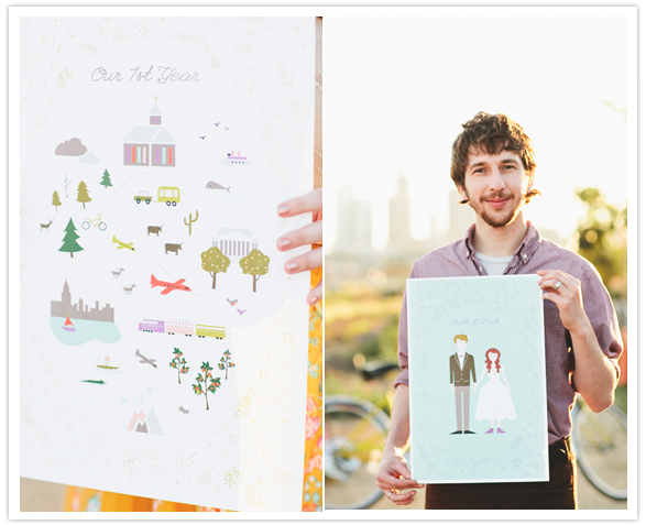 first anniversary custom posters